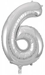 MN32 Number 6 Silver ספרה כסף x1