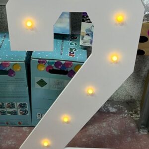 סטנד פלסטיק עם אורות-מספר 2 x1