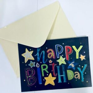 כרטיס ברכה "Happy birthday"