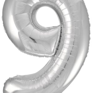 16 inch Number 9 Silver ספרה כסף x1