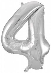 MN34 Number 4 Silver ספרה כסף x1