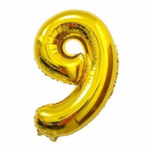 MN32 Number 9 gold ספרה זהב x1