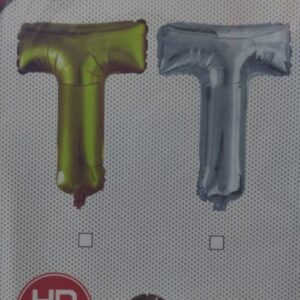 ML40 אות אנגלית T letter silver צבע כסף x1