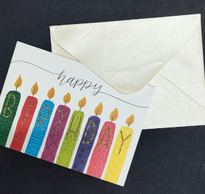 כרטיס ברכה "happy BIRTHDAY" x1