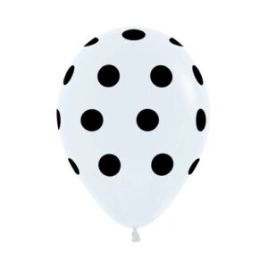 RSp12 Sempertex /005  Fashion White POLKA DOTS לבן עם נקודות x12