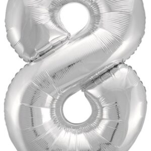 16 inch Number 8 Silver ספרה כסף x1
