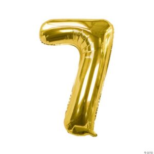 MN32 Number 7 gold ספרה זהב x1