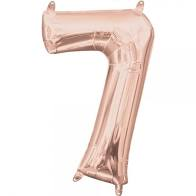 MN34 Number 7 Rose Gold ספרה רוזגולד x1