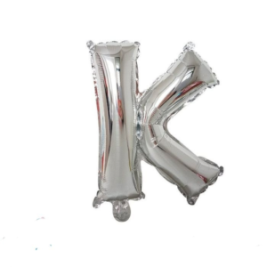 ML16 אות אנגלית K letter silver צבע כסף x1