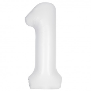 MN34 Number 1 White ספרה צבע לבן bp x1