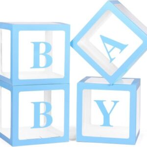 סט 4 קוביות baby תכלת x1 bp.