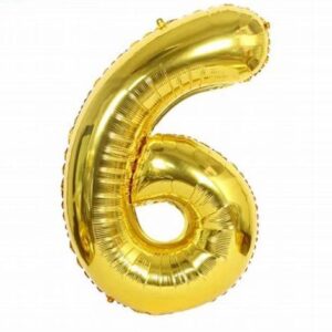 MN32 Number 6 gold ספרה זהב x1