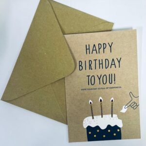 כרטיס ברכה "Happy Birthday to you"