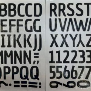 Alphabet Letters stikers english black שחור ABC מדבקות x1