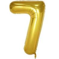 MN34 Number 7 Gold מספר זהב x1