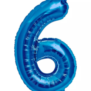 MN34 Number 6 Blue ספרה צבע כחול bp x1