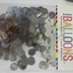 Confetti gr15 big silver נצנצים קונפטי גדול כסף x1