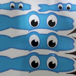 Eyes Stickers designed blue מדבקות עיניים מעוצב כחול  x1