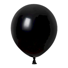 10" b025 black שר הבלונים שחור x50