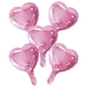 MH10 pink Heart מיילר לב וורוד x5