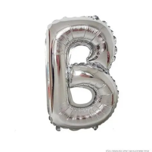 ML16 אות אנגלית B letter silver צבע כסף x1