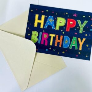 כרטיס ברכה "Happy Birthday"