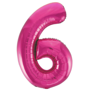 MN34 Number 6 Fuchsia ספרה פוקסיה x1