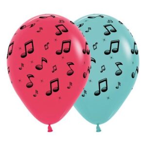 RSp12 Sempertex /000 Fashion Assorted  MUSIC בלונים עם תווים x12