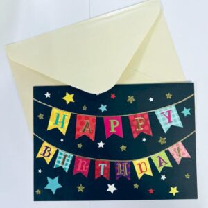 כרטיס ברכה "Happy Birthday"