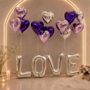 MHL34 Set baloons LOVE סט בלונים x1