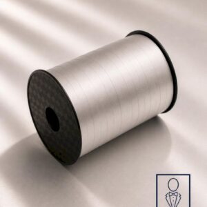 Silver ribbon 5mm/500yard סרט מתנות כסף x1