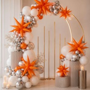 Neon magic star orange 19 Inch כוכב קוצים ניאון כתום x1