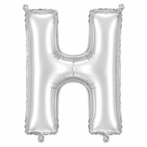 ML40 אות אנגלית H letter silver צבע כסף x1