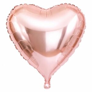 MH18 Champagne gold heart מיילר לב שמפנייה x1